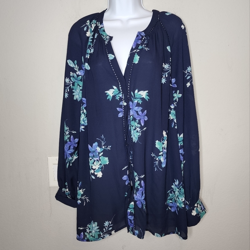 Ava & Viv long sleeve blouse